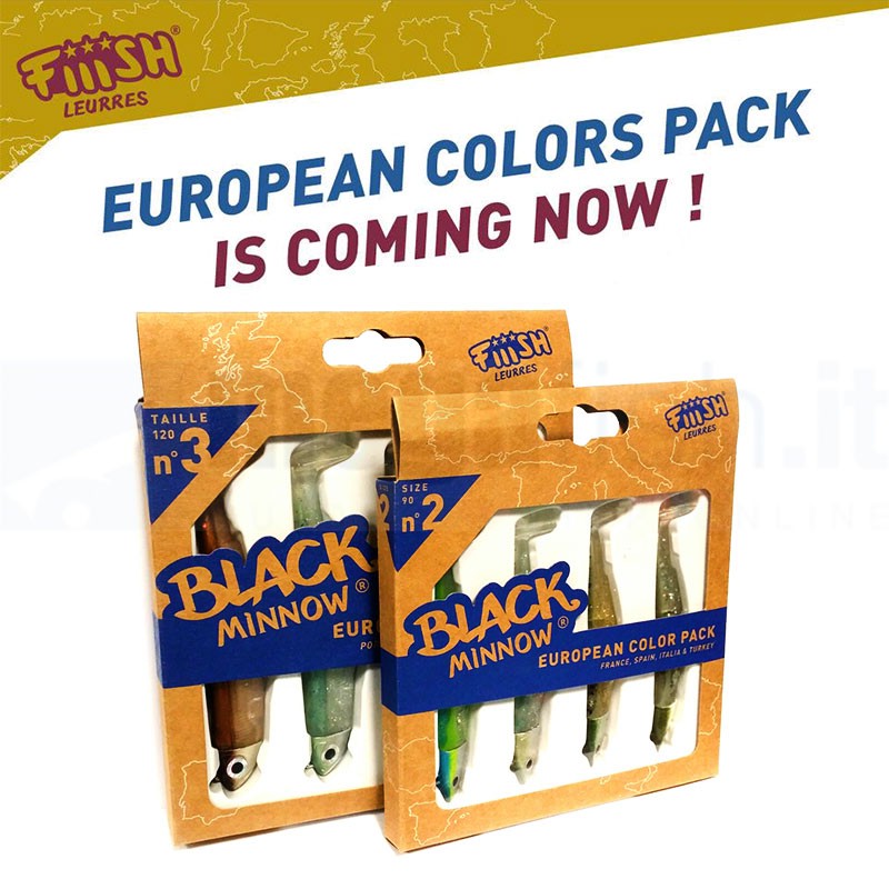 Artificiale FIIISH Black Minnow European Color Pack 2019 N.3