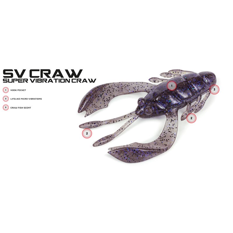 Artificiale MOLIX SV Super Vibration Craw 2.3/4" | Mare e Cielo