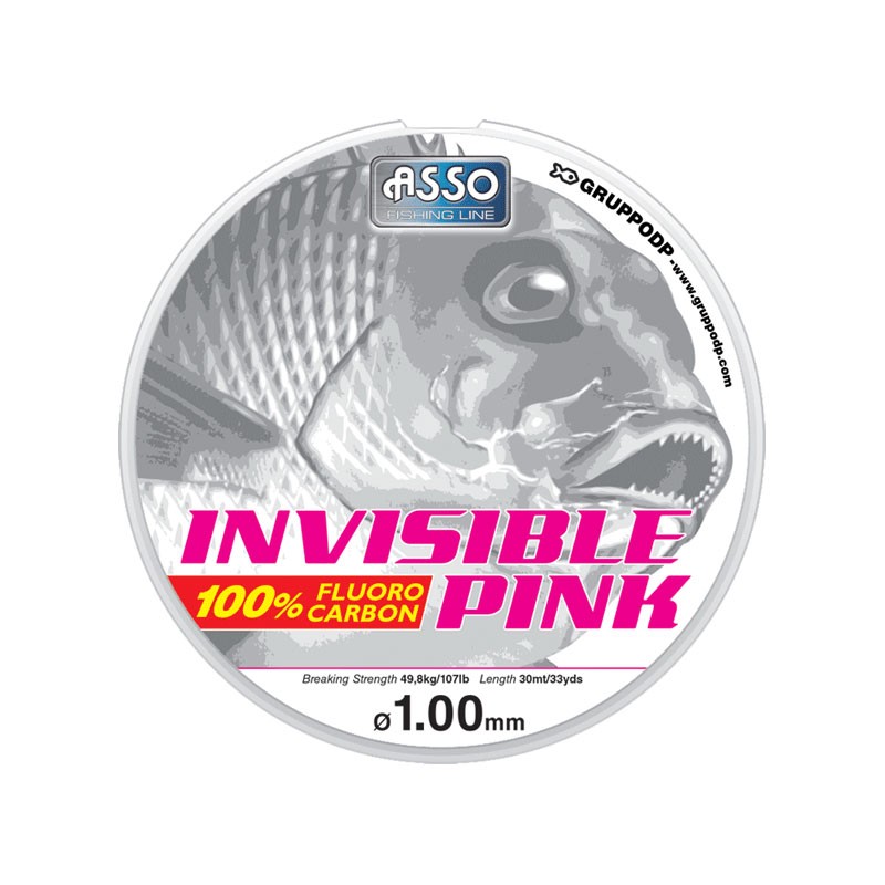 ASSO Fluorocarbon Invisible Pink 30mt | Mare e Cielo