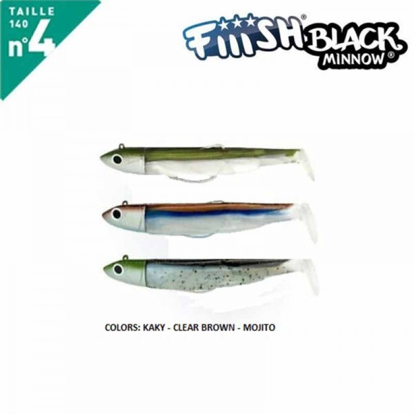 Artificiale FIIISH Black Minnow 140 N.4 Maxi Combo Off Shore 40 Grammi