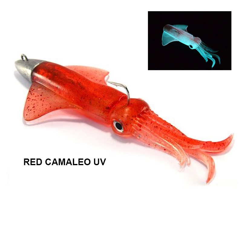 Soft bait per la pesca verticale GT-BIO Kalamy Squid | Peso: 180 Gr