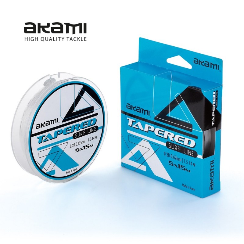 Monofilo Akami Tapered Surf Line Clear