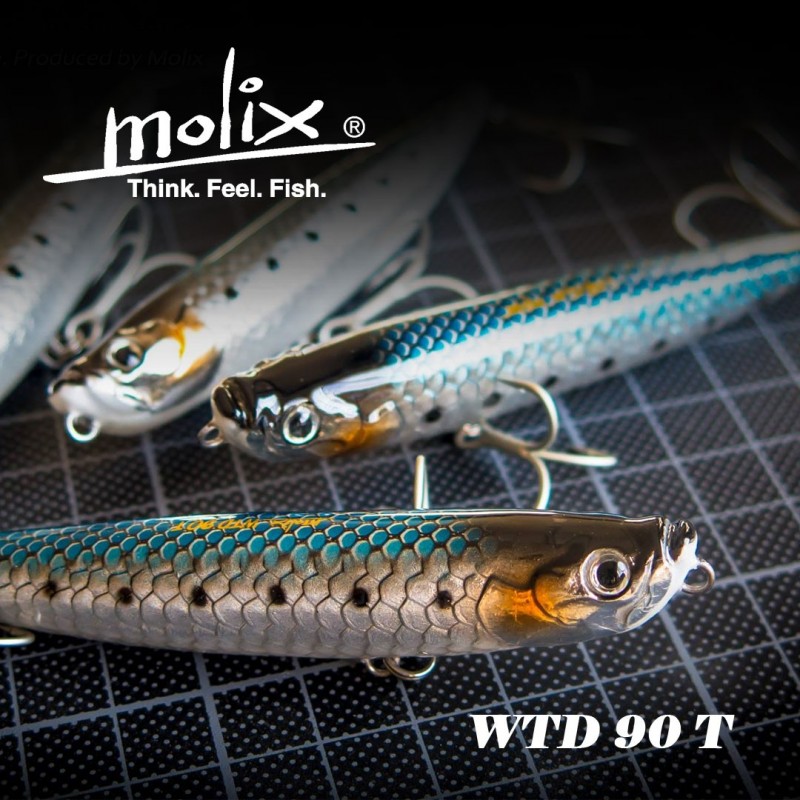 Molix WTD 90T Rattlin - Lures Floating Pencil Bait Molix 