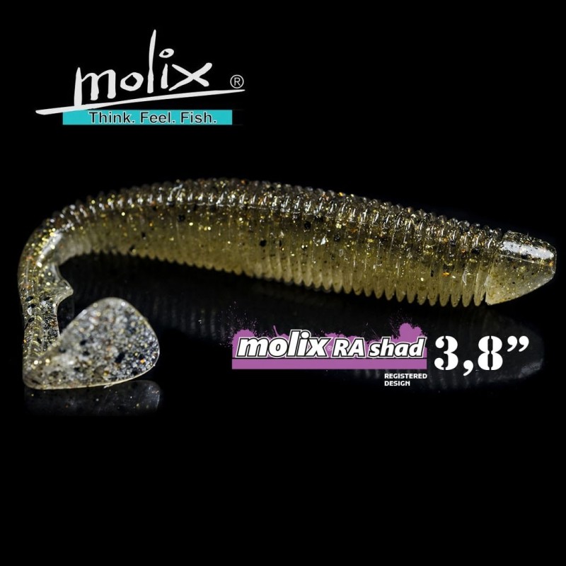 Molix RA Shad 3.8″ - Soft Swimbait Black Bass
