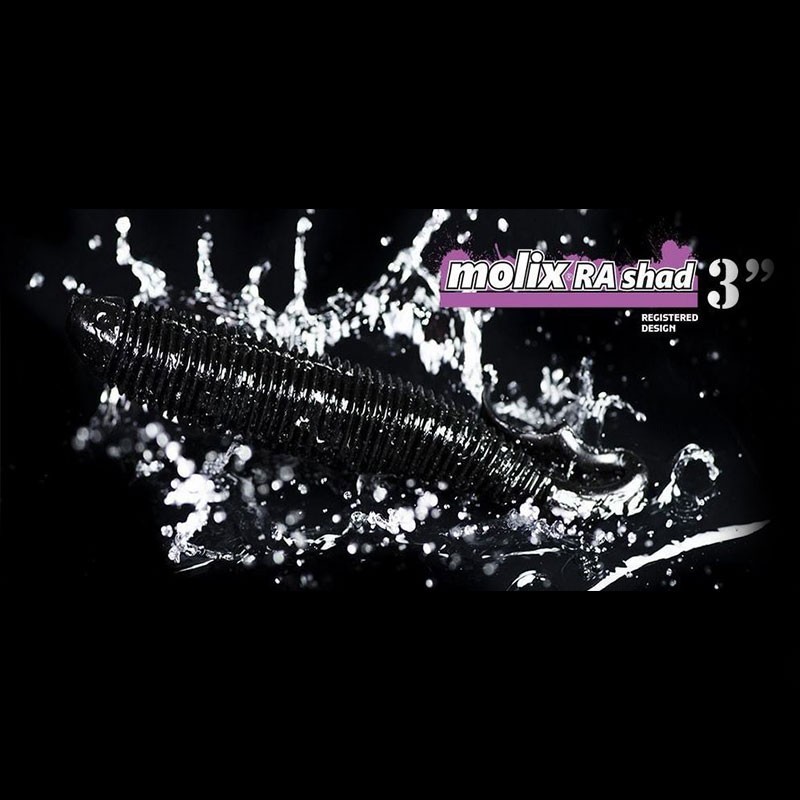 Molix RA Shad 3″ - Soft Swimbait Black Bass